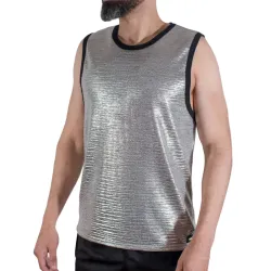 MACHO - CAMISETA BRILLO TEXTURA S-M