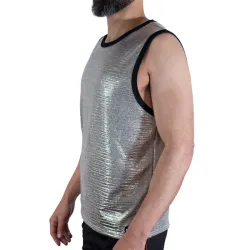MACHO - CAMISETA BRILLO TEXTURA S-M