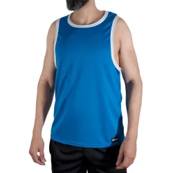 MACHO - CMV002 CAMISETA GYM AZUL S-M