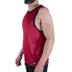 MACHO - CMV003 CAMISETA GYM GRANATE S-M