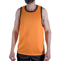 MACHO - CMV005 CAMISETA GYM NARANJA S-M