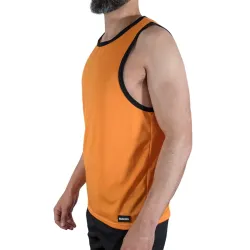 MACHO - CMV005 CAMISETA GYM NARANJA S-M