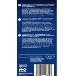 Preservativo Adapta Nature 6 Uds - CONTROL | Sweet Sin Erotic