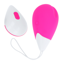 OHMAMA - HUEVO VIBRADOR 10 MODOS - ROSA Y BLANCO