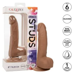 Dong Silicona Studs 15,24 cm Brown - Sweet Sin Erotic