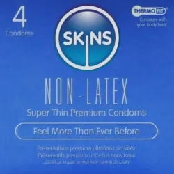 SKINS - PRESERVATIVOS SIN LATEX PACK 4