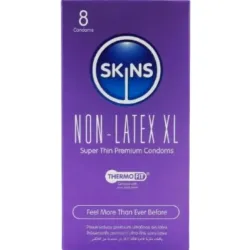 SKINS - PRESERVATIVOS SIN LATEX XL PACK 8