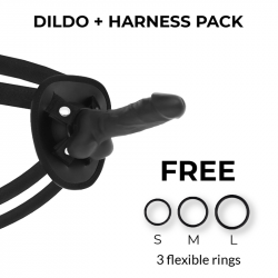 COCK MILLER ARNES + DILDO SILICONA DENSITY COCKSIL ARTICULABLE NEGRO 13 CM