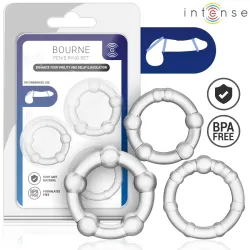 INTENSE - BOURNE SET DE 3 ANILLOS