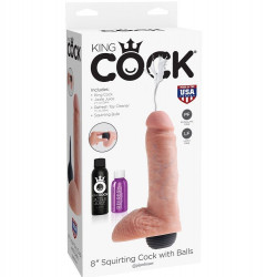 King Cock Pene Realístico Eyaculador Natural 20.32 cm|Sweet Sin Erotic