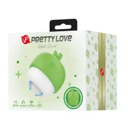 PRETTY LOVE - ESTIMULADOR CLITORAL CON EFECTO LENGUA RECARGABLE VERDE
