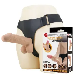 PRETTY LOVE - JOLYON ARNÉS CON DILDO FLEXIBLE 22 CM Ø 4,8 CM COLOR NATURAL