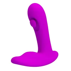PRETTY LOVE - BAUER MASAJEADOR DE PRÓSTATA 12 MODOS RECARGABLE MORADO