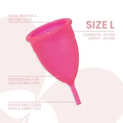 INTIMICHIC - COPA MENSTRUAL SILICONA MEDICA - TALLA L